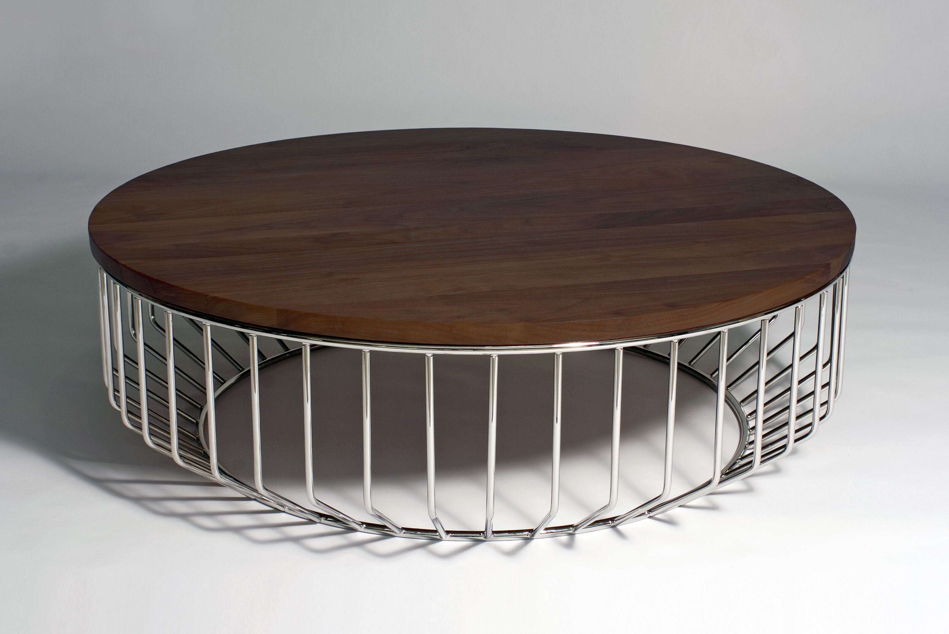 Круглый журнальный столик из массива дерева Phase Design Wired ARCH-00036279 - Вид №5