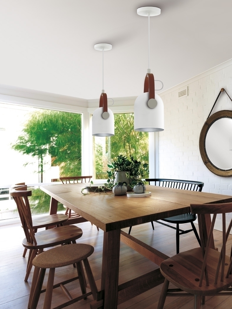 076868 Подвесной светильник 1L белый/серебряный Schuller Adame  - Вид №1