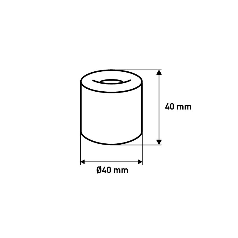 Дверной стопор , 40x40x40 мм, белый LJPS0038 Public Steel Россия  - Вид №1