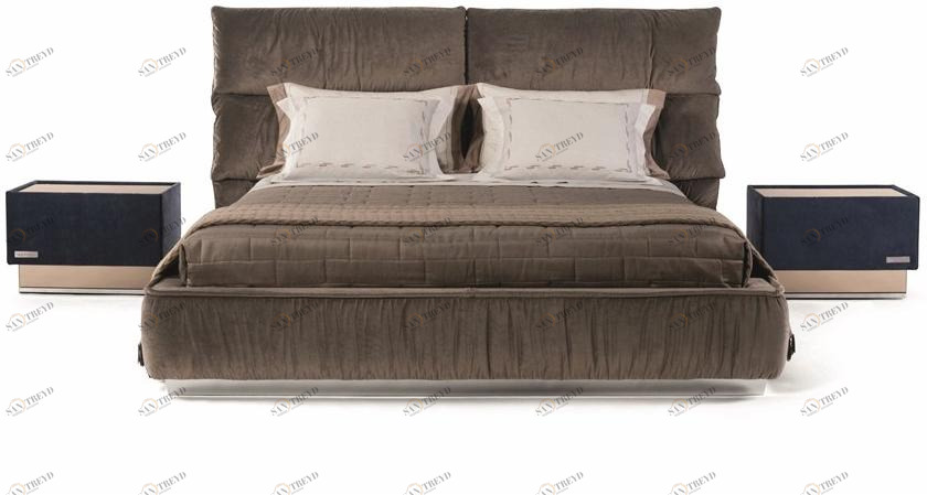 Visionnaire Двуспальная кровать из ткани с мягким изголовьем sun-id-1412741