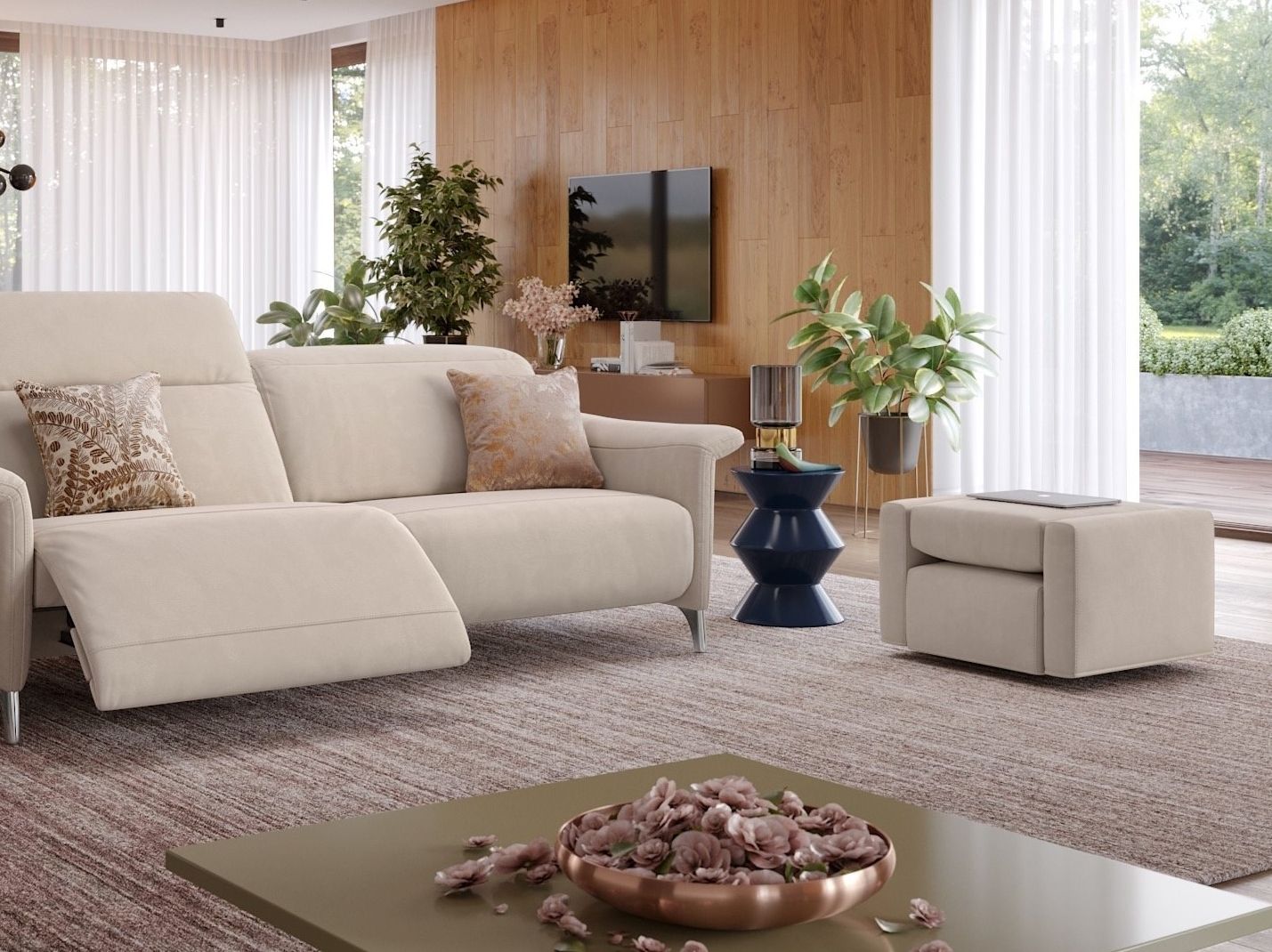 Закрывающийся тканевый стул с колесами Sofanella Samana ARCH-00120293 - Вид №1