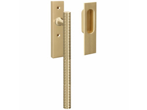 Утопленная латунная ручка на пластине