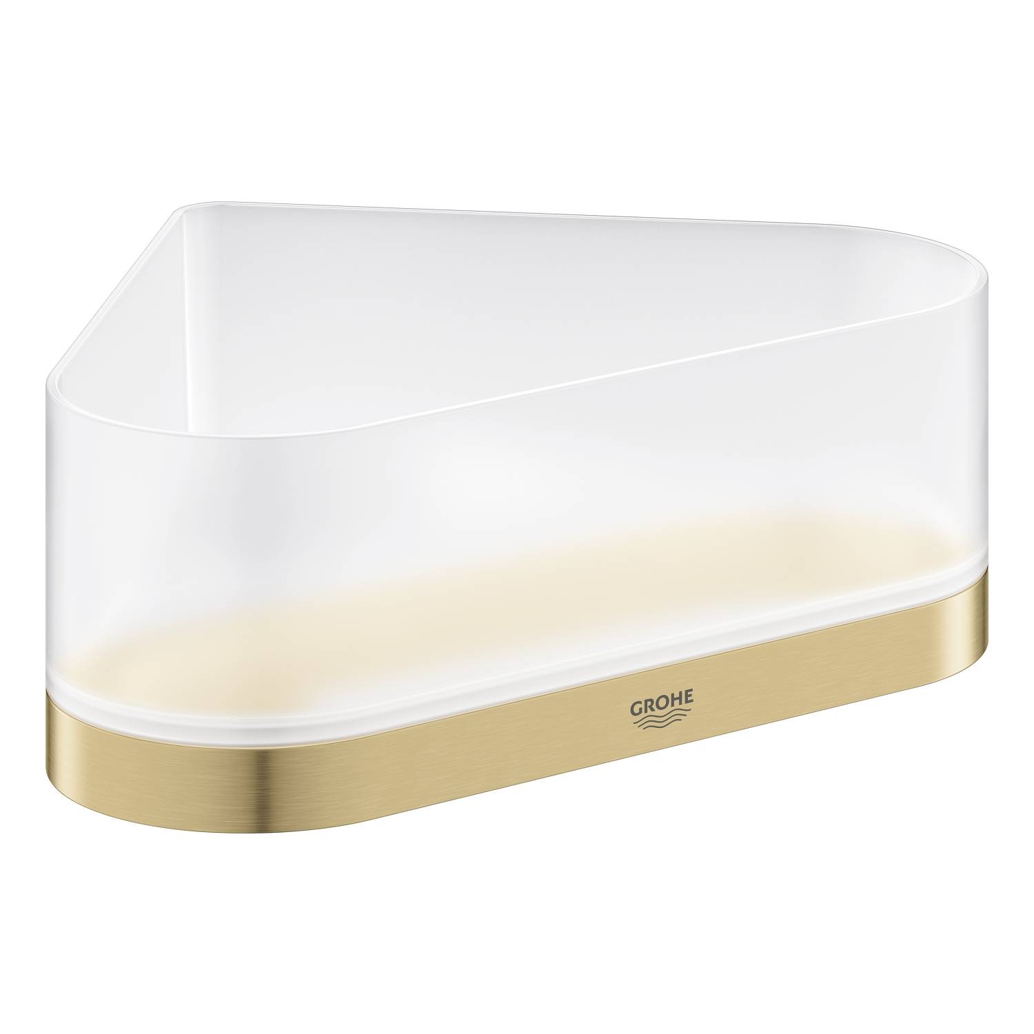 Полочка для душа GROHE Selection, угловая с держателем, холодный рассвет матовый (41038GN0)