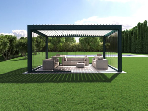 Биоклиматическая пергола из алюминия