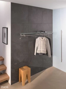 G3-1200 Шкаф навесной, широкий, с платяной штангой - ширина 120 см PHOS