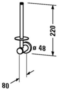 Duravit Держатель рулона D-code sun-id-1446418 - Вид №1