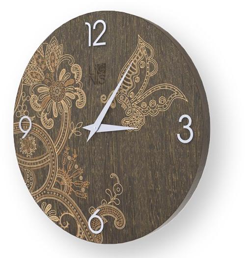 LIGNIS® Настенные часы из дерева с лепниной Dolcevita marrakech 10.044 / 10.122 - Вид №1