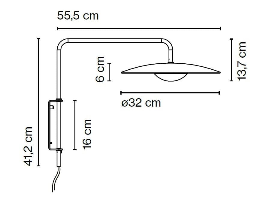 Металлический светодиодный настенный светильник с ламинированным абажуром Marset ARCH-00012650 - Вид №6
