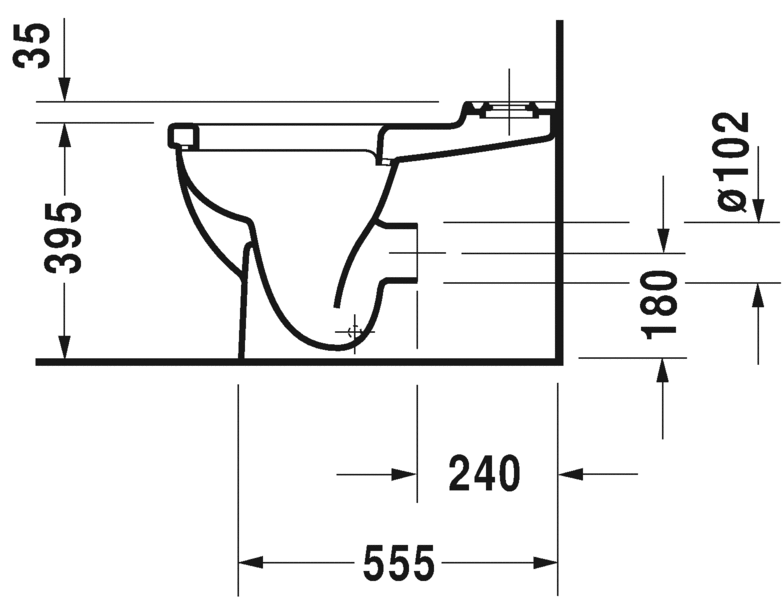 0128092064 Компакт унитаз с бачком Белый Duravit Starck 3 Германия - Вид №2