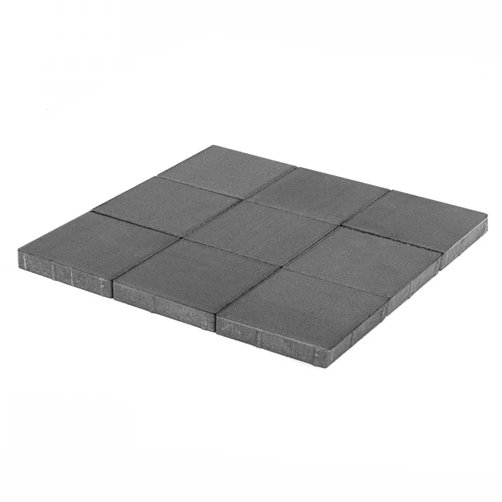 Плитка тротуарная Braer Лувр 400x400 цвет серый толщина 60 мм STLM-2105546