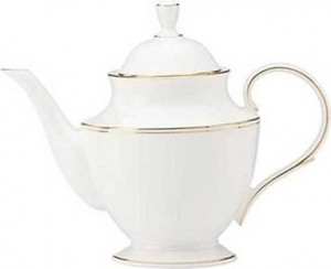 10578541 Lenox Чайник Lenox "Федеральный,золотой кант" 1,2л Фарфор костяной