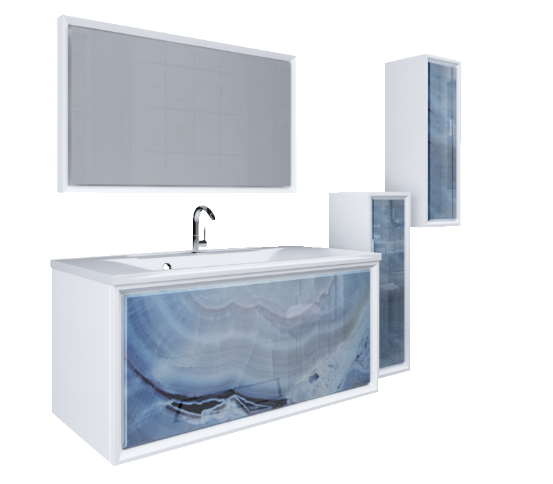 У72808 Тумба Seattle 90П 1в.я. Blue marble 1 Marka Seattle