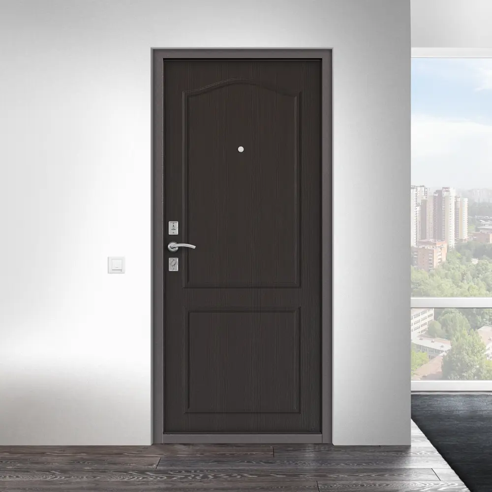 Дверь металлическая Стеф, 860 мм, левая, цвет орех тёмный TOREX STLM-2056554 - Вид №11