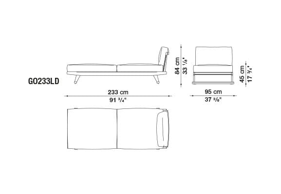 Ткань сад диван с полуостровом B&B Italia Outdoor Чт ARCH-00073529 - Вид №23