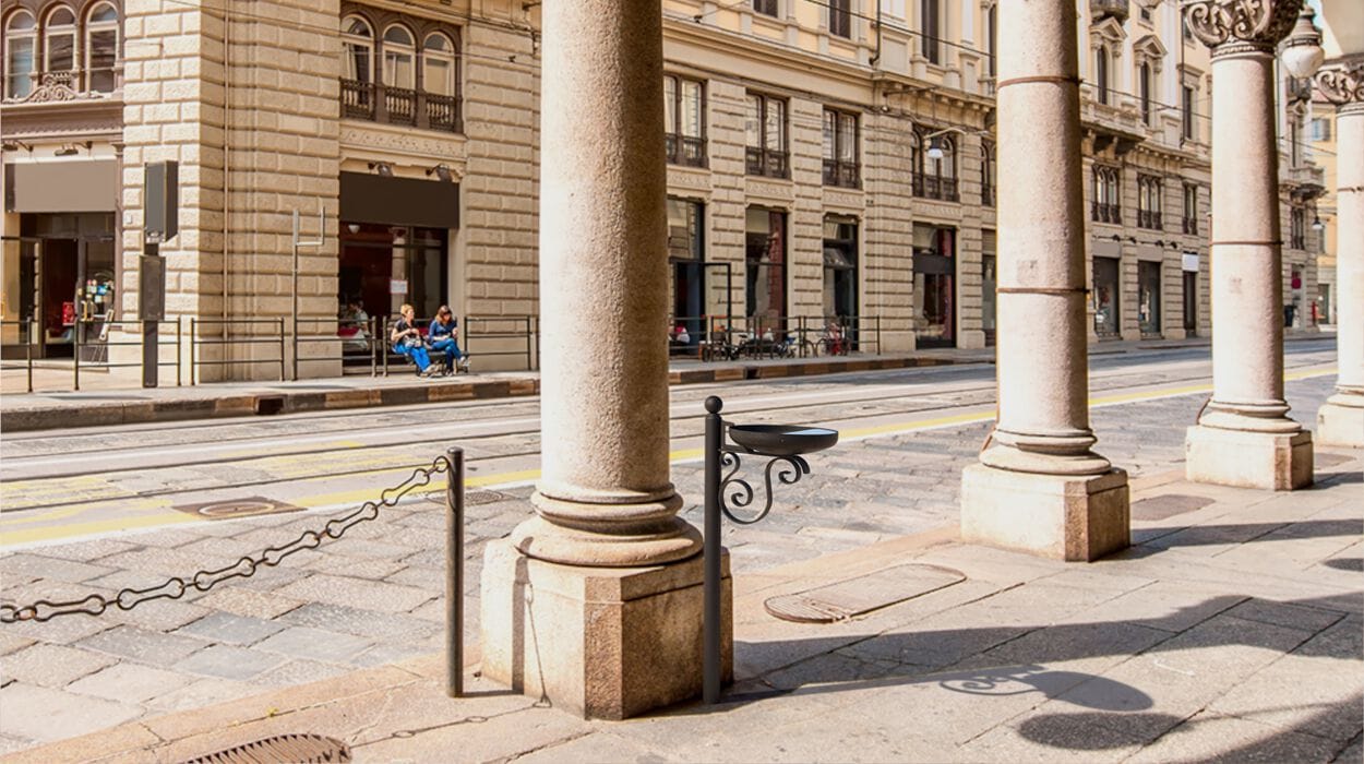 Стальная пепельница для общественных мест DIMCAR ARCH-00099775 - Вид №1