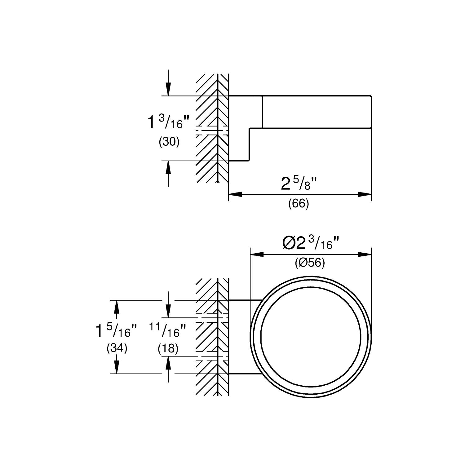 Держатель для стакана GROHE Selection, теплый закат матовый (41027DL0) - Вид №1
