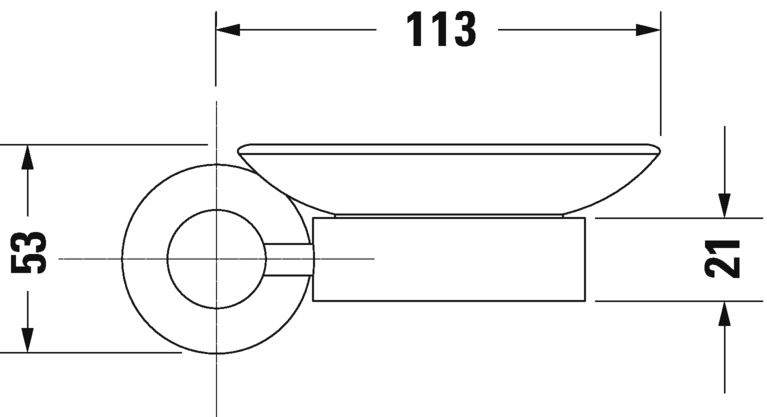 009918..00 D-Code Мыльница Хром Duravit - Вид №3