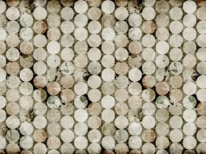 MOMENTI Ткань в горошек из стекловолокна для полов Crazy paper