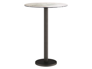 Высокий стол из керамогранита и металла