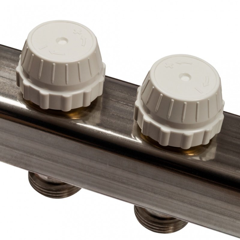 Коллектор из нержавеющей стали на 10 вых. с расходомерами STOUT SMS0917000010 - Вид №4