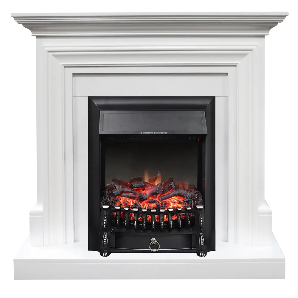 Каминокомплект Bradford с электроочагом Fobos Bl белый 83401914 STLM-2114109 ROYAL FLAME 