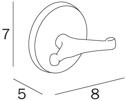 INDA® Крючок для халата гостиницы Hotellerie A04210 - Вид №1