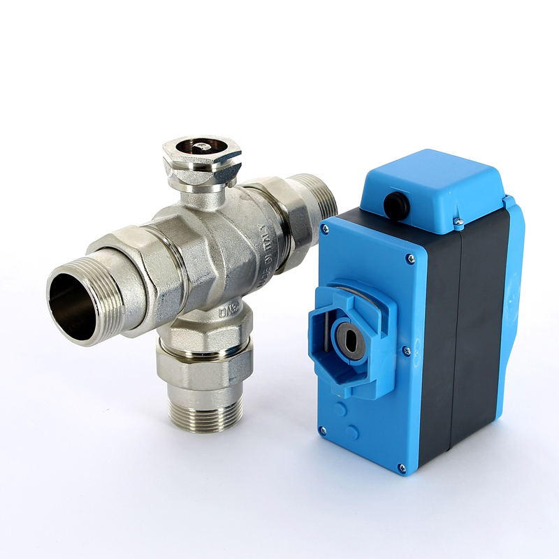 Кран шаровой с разъемными соединениями НН трехходовой MODULO COMPACT с сервоприводом EMMETI 1/2" 01425806 - Вид №3