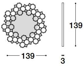 VOLPI Круглое настенное металлическое зеркало Luigi volpi Lv-51001.t - Вид №2