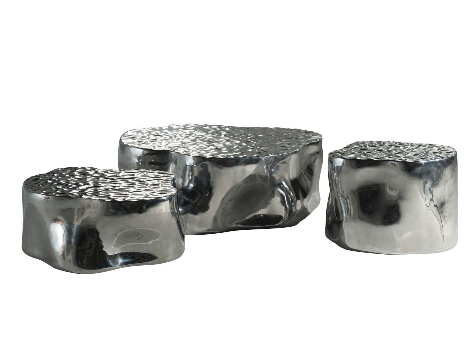 Алюминиевый низкий журнальный столик ROCHE BOBOIS дерево ARCH-00062486 - Вид №1