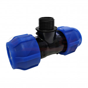 1210024010040 Valfex Тройник компрессионный переходной с наружной резьбой