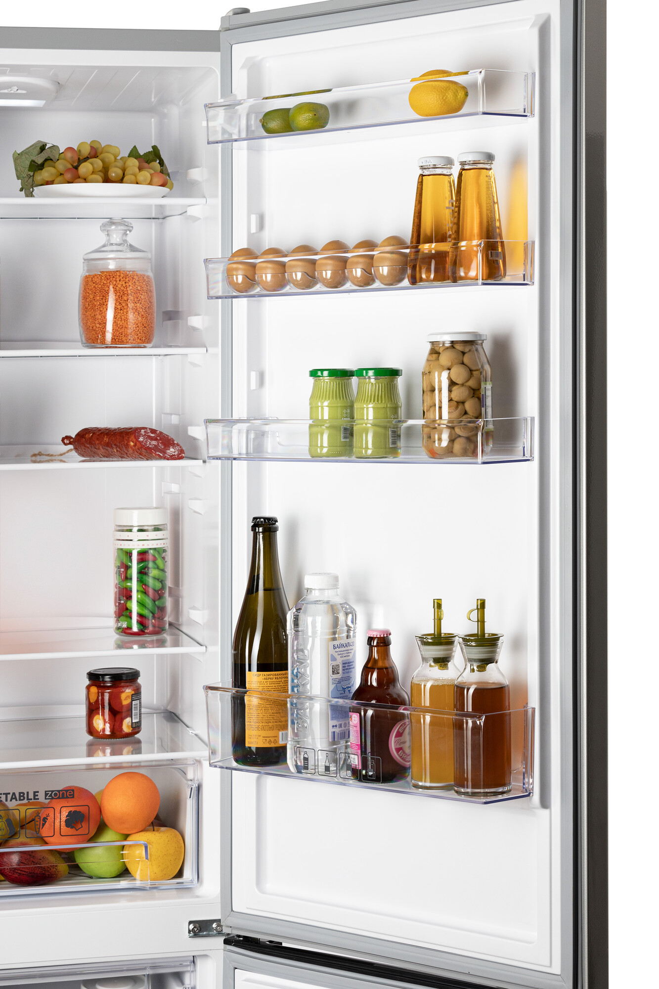 9056376 Холодильник с морозильником   Nordfrost NRB 124 S серебристый STDN-0088232 - Вид №5