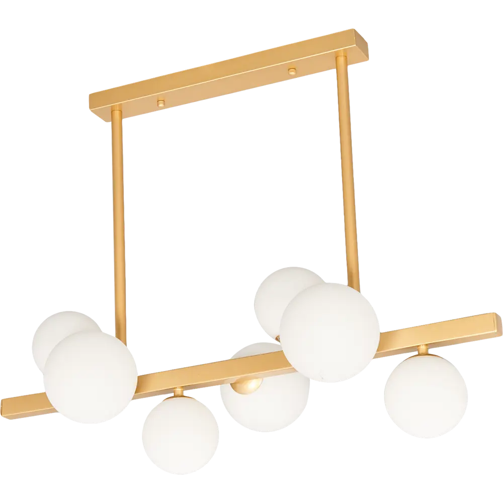 Светильник подвесной Escada 1164/7P, 7 ламп, 12 м², цвет золотистый/белый STLM-2184608