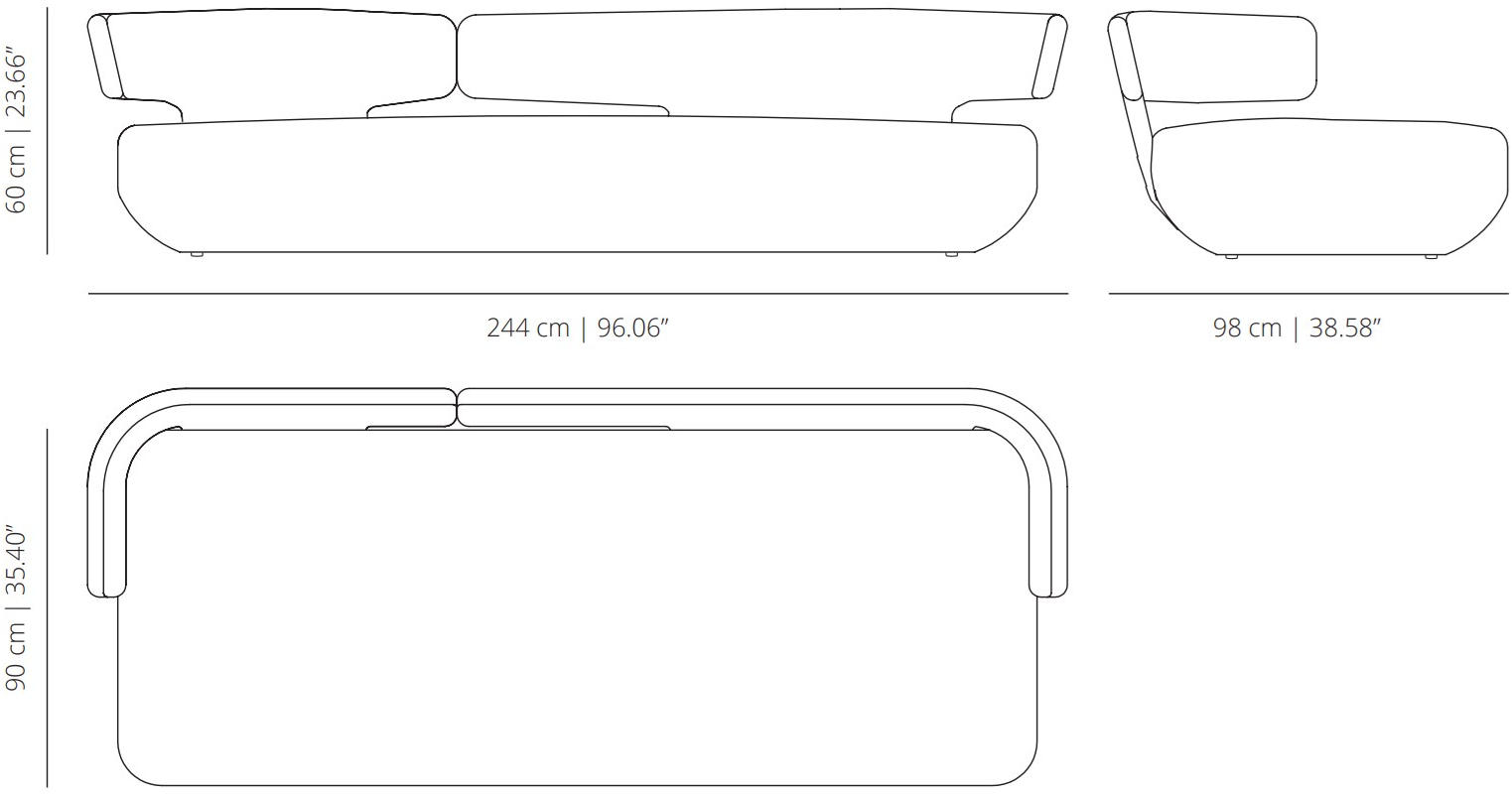 Viccarbe Модульный диван Levitt sun-id-1454811 - Вид №11