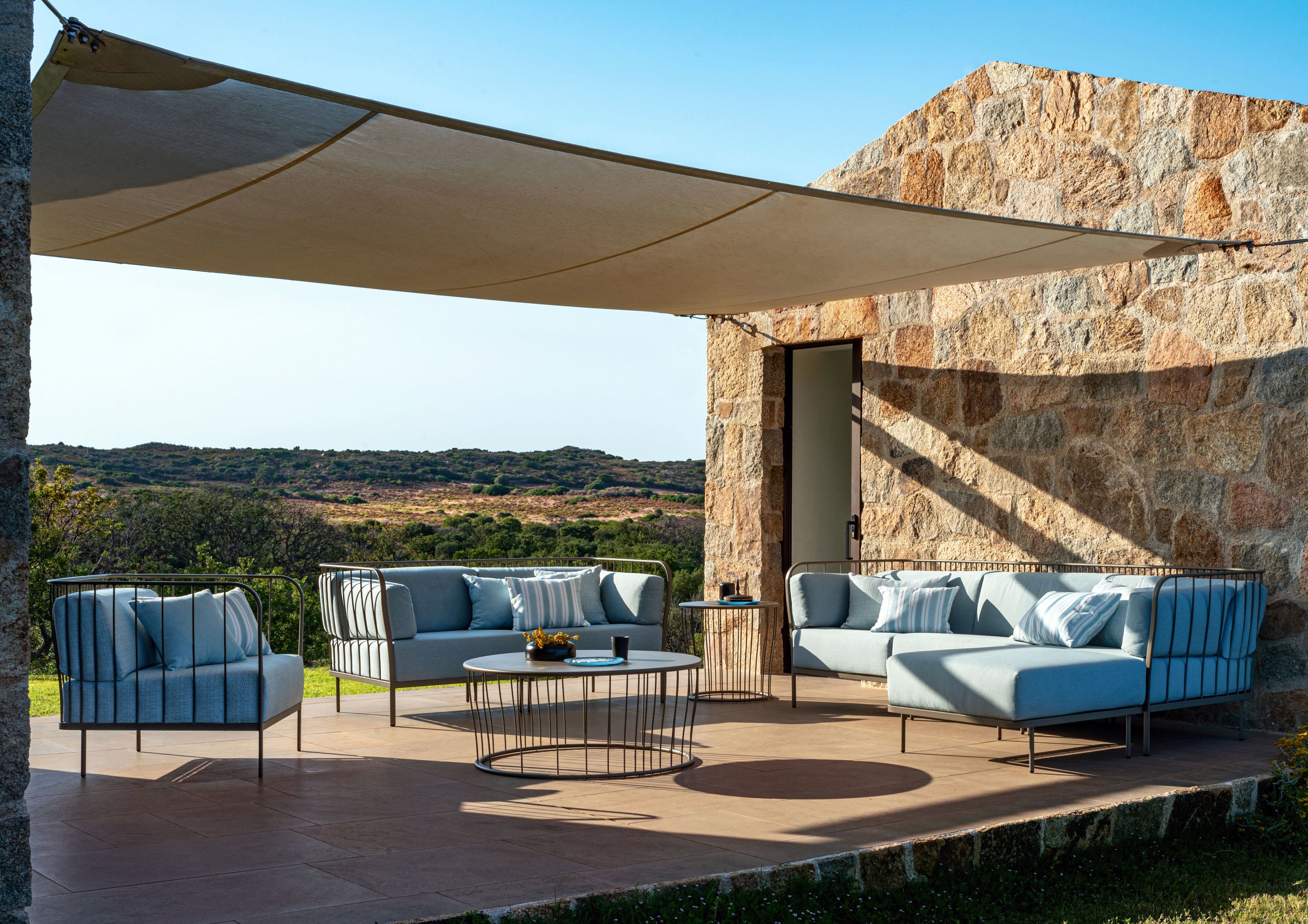 Тканевое мягкое угловое садовое кресло emu Cannolè ARCH-00124032 - Вид №11