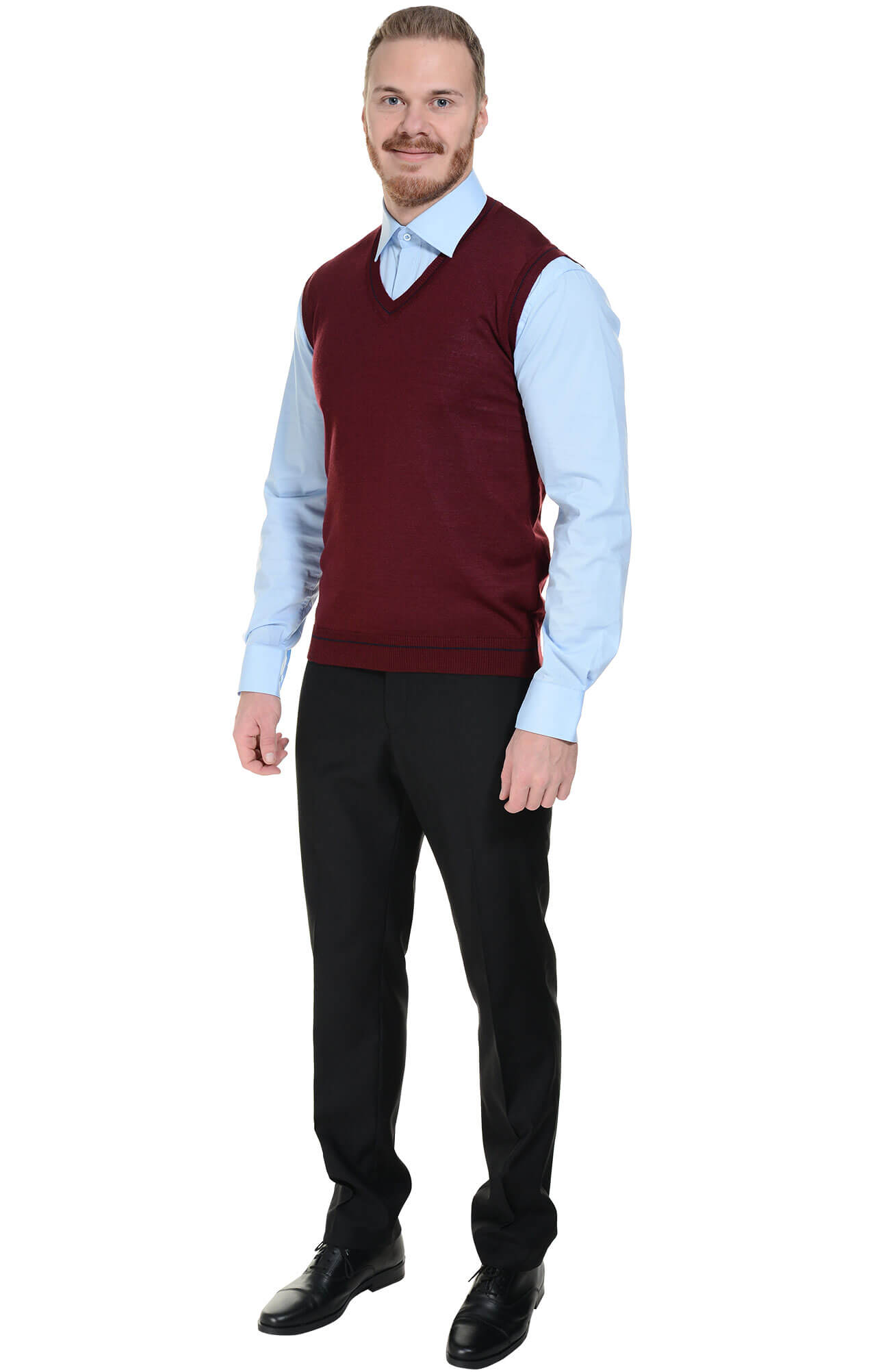 5042985 Жилет трикотажный мужской в ассортименте  Одежда для официантов  размер 52-54 Спецодежда  - Вид №1