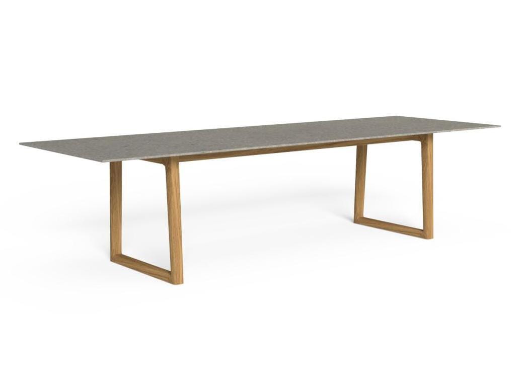 Прямоугольный стол из тикового дерева и керамогранита Talenti Ever ARCH-00059311