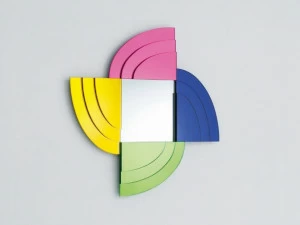 Glas Italia Квадратное настенное зеркало в раме Gli specchi di dioniso Dioniso5