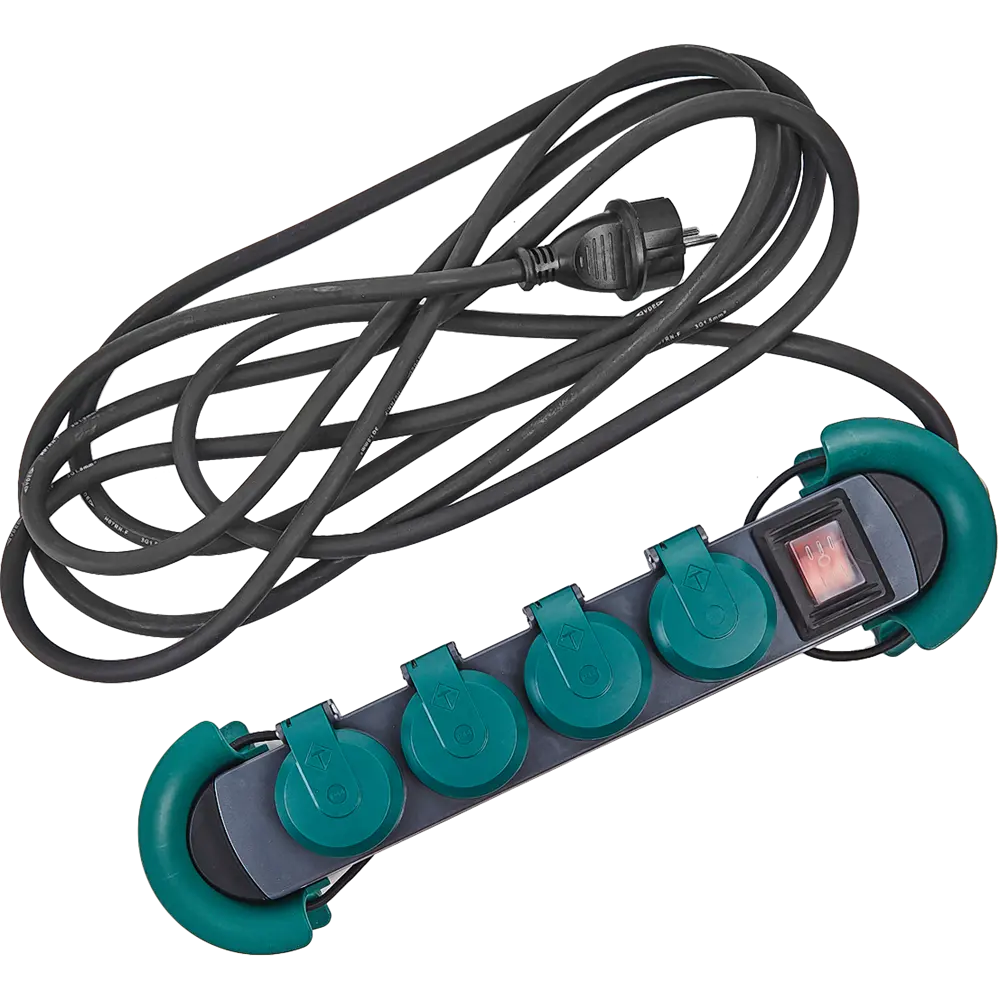 Удлинитель Electraline с 4 розетками и защитой IP44 84710889 STLM-0053972