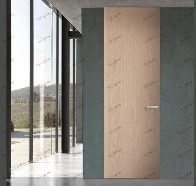 COCIF Распашная дверь из дерева заподлицо со стеной Linear sun-id-1365825