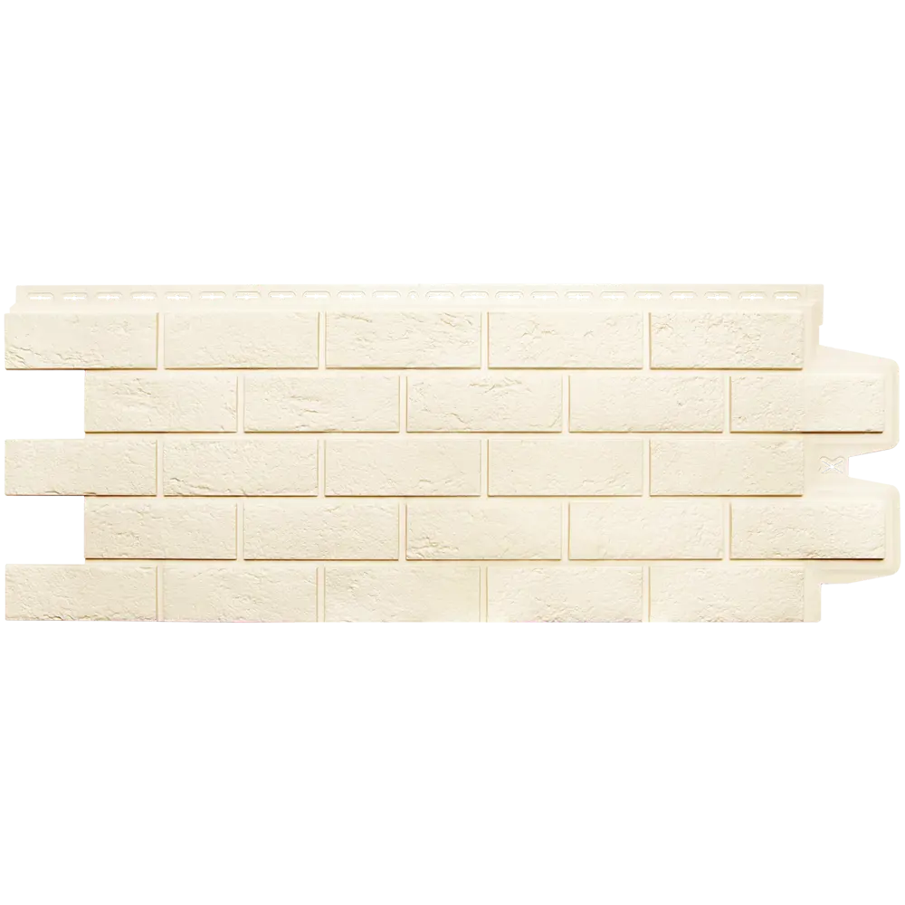 Фасадная панель Grand Line 418x1109 мм кирпич молочный 0.39 м² 83515703 STLM-2055249 