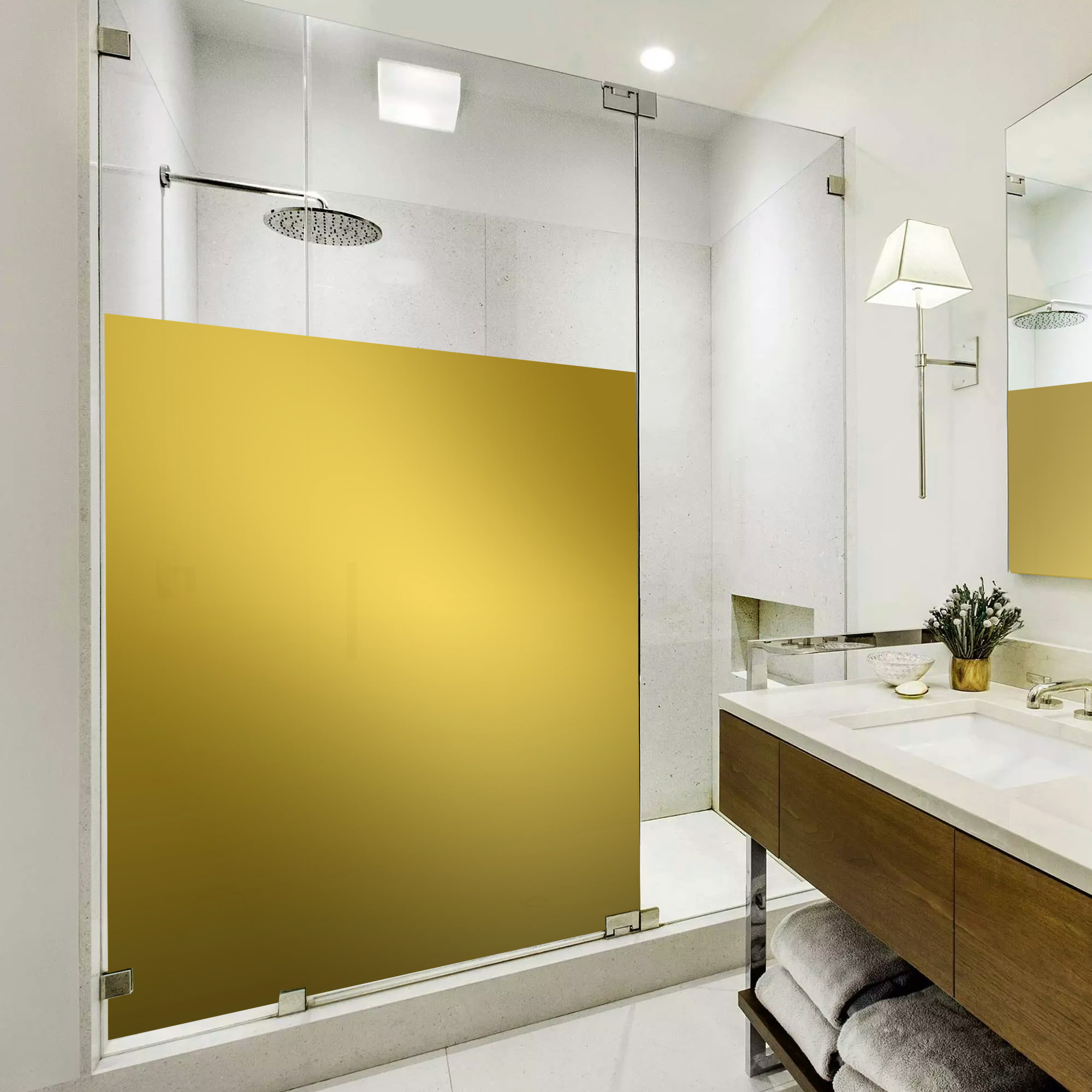 14111350 Пленка самоклеящаяся 6007, 0.45х2 м, голограф, цвет золотистый Santreyd  - Вид №1