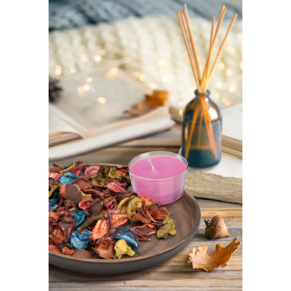 89348725 Свеча чайная ароматизированная с саше Роза розовая 3.3 см STLM-0837495 HORIZON CANDLES  - Вид №3