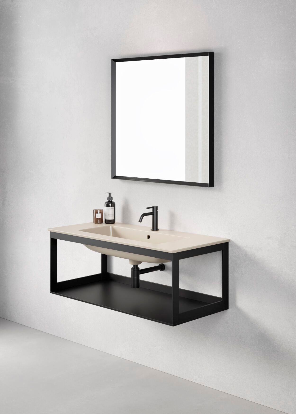 Прямоугольная раковина с держателем для полотенец GSI ceramica чистый ARCH-00068994 - Вид №1