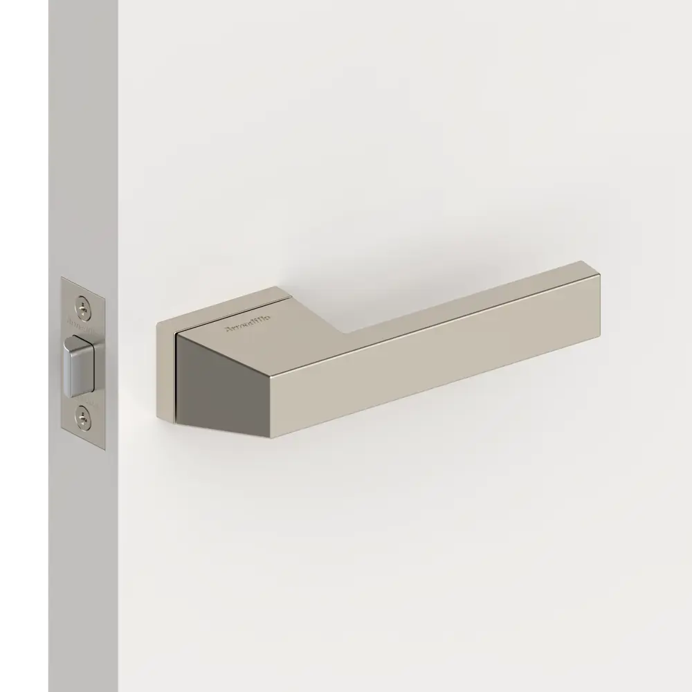 Ручка дверная Armadillo Brick UCS без запирания ЦАМ гальваническое покрытие цвет матовый никель STLM-2047231 - Вид №4