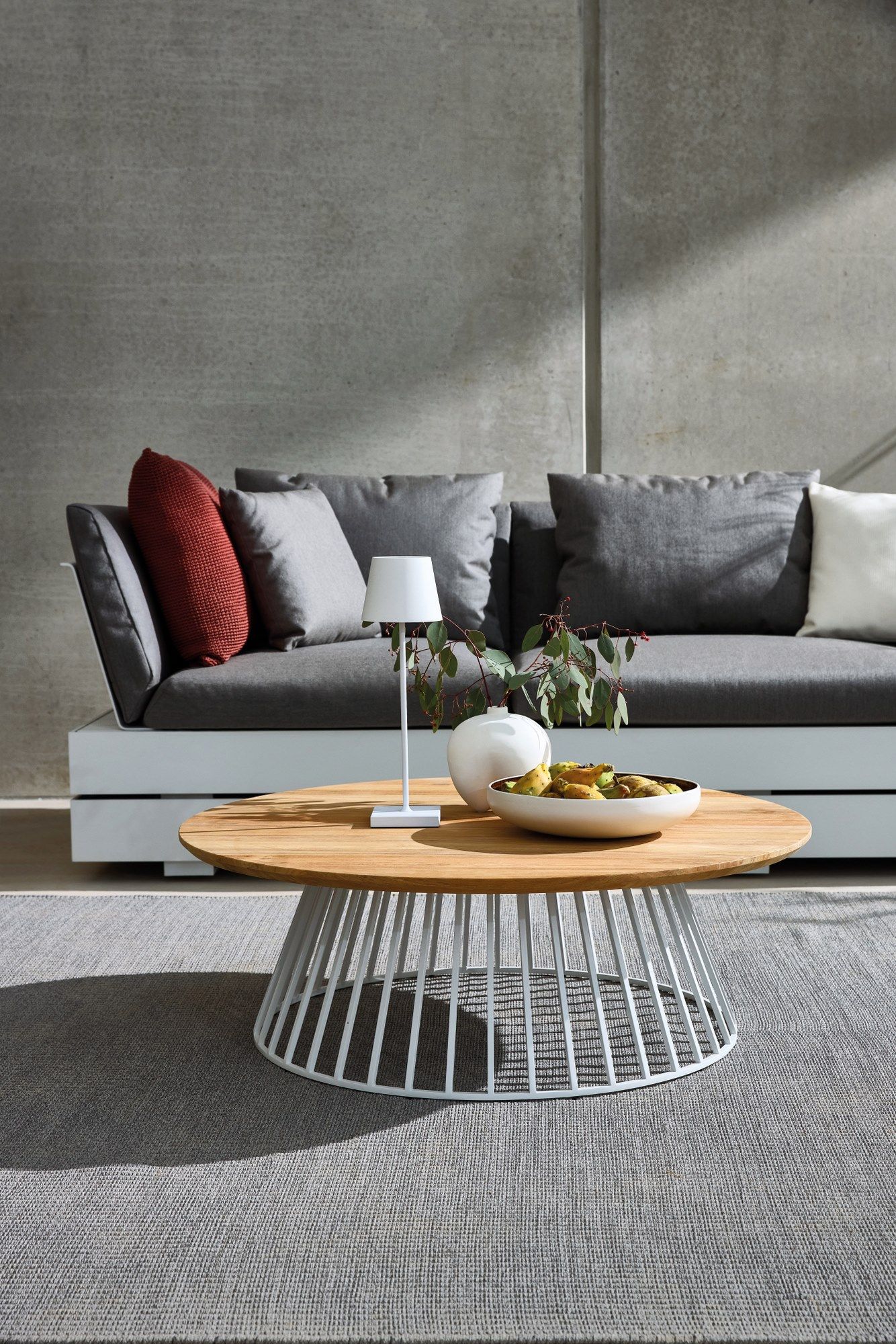 Круглый стол из тикового дерева solpuri сетка ARCH-00151740 - Вид №13