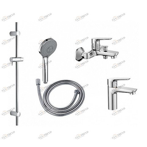 Orange Pro M44-311cr set 3 in 1 (ванна, умывальник, лейка, стойка, шланг) античная бронза sun-id-1517345