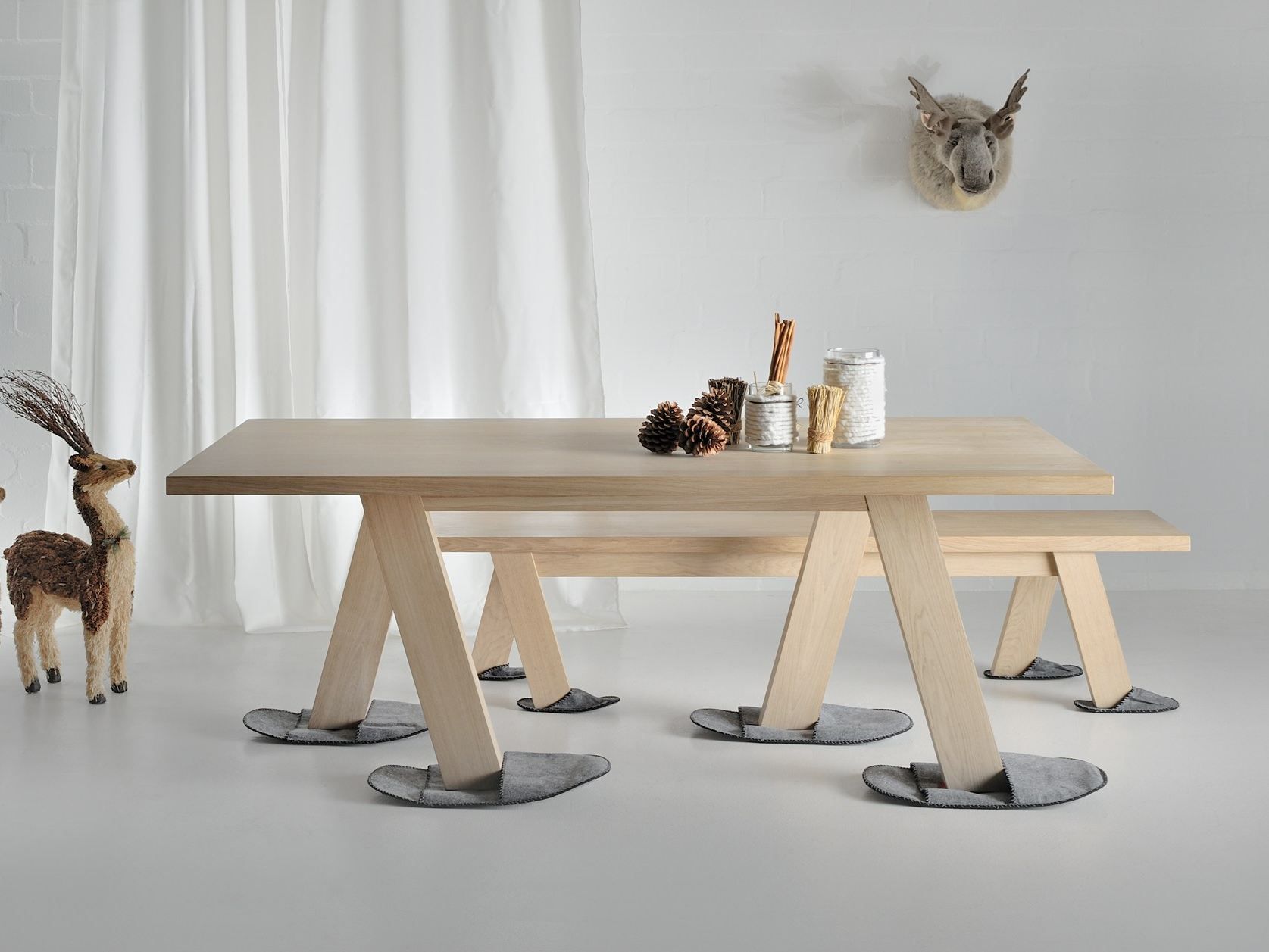 Прямоугольный стол из массива дерева Vitamin Design ARCH-00149230 - Вид №7