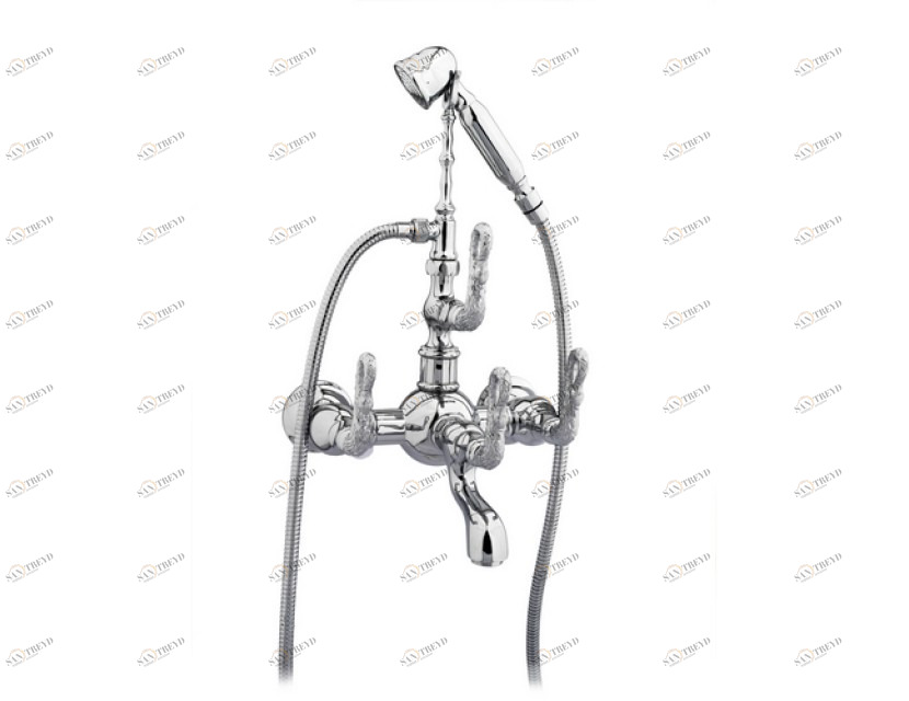 035016.S00.50 Душевой набор для ванны Яркий хром Mestre Swan