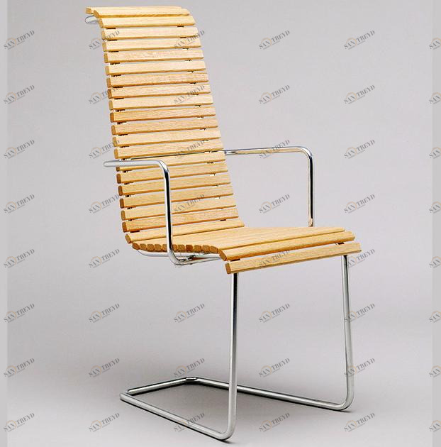 Nola Industrier Консольный садовый стул из стали и дерева с подлокотниками Djurgårdsbrunn sun-id-1369127