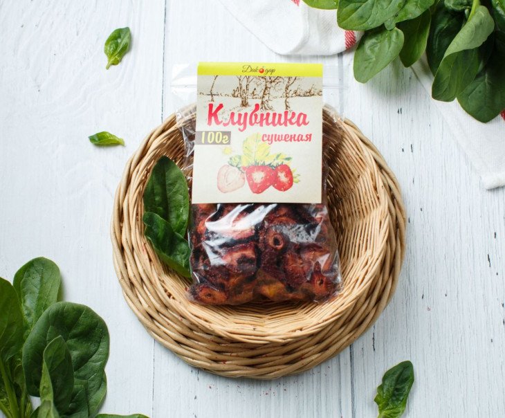 7107 Клубника сушеная Вкусляндия 